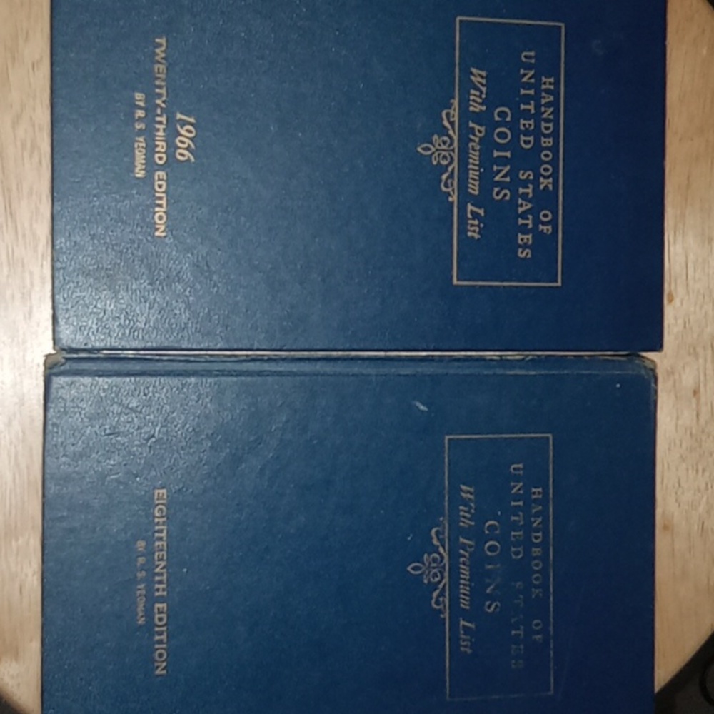 2 handbook of U.S. coins s 1961 and 1966 editions